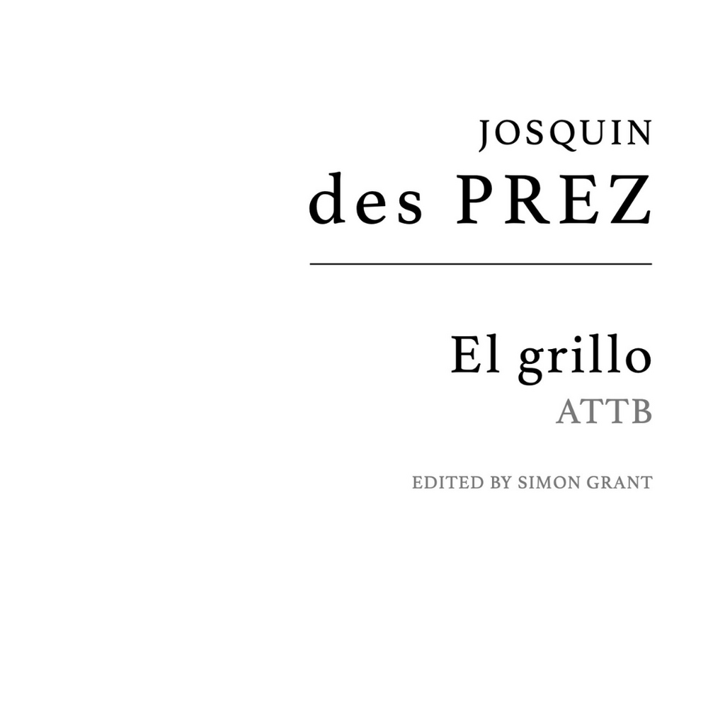 Josquin des Prez: El grillo