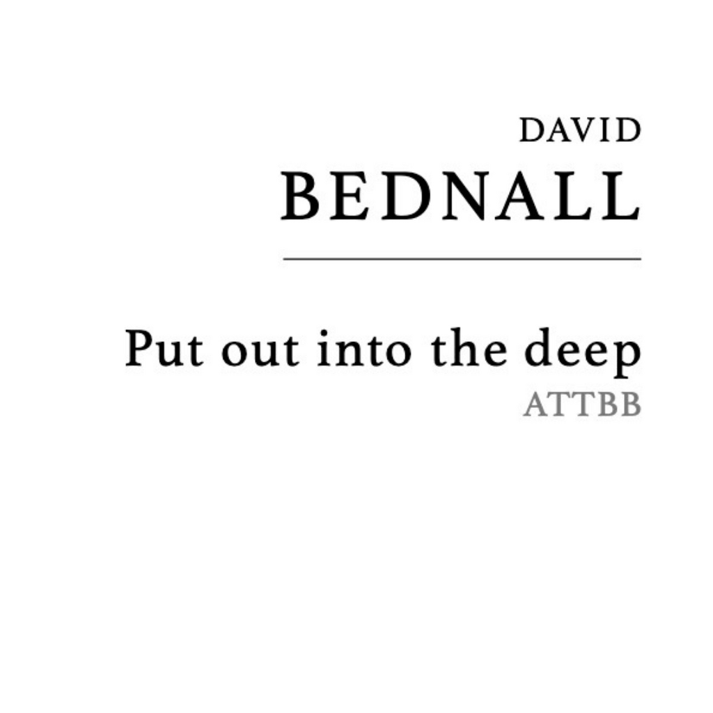 Bednall: Put out into the deep