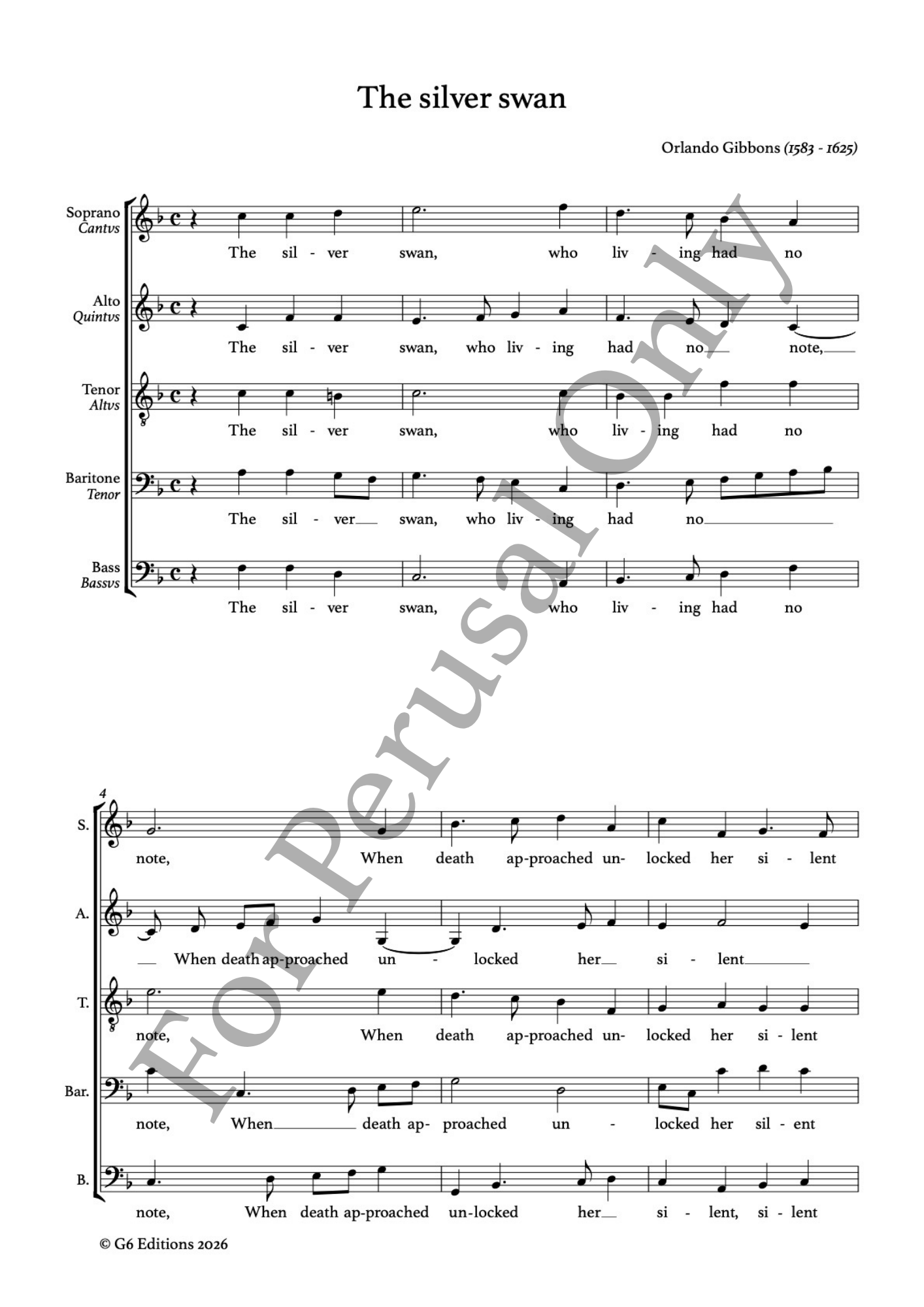 Gibbons: The silver swan - Image 2