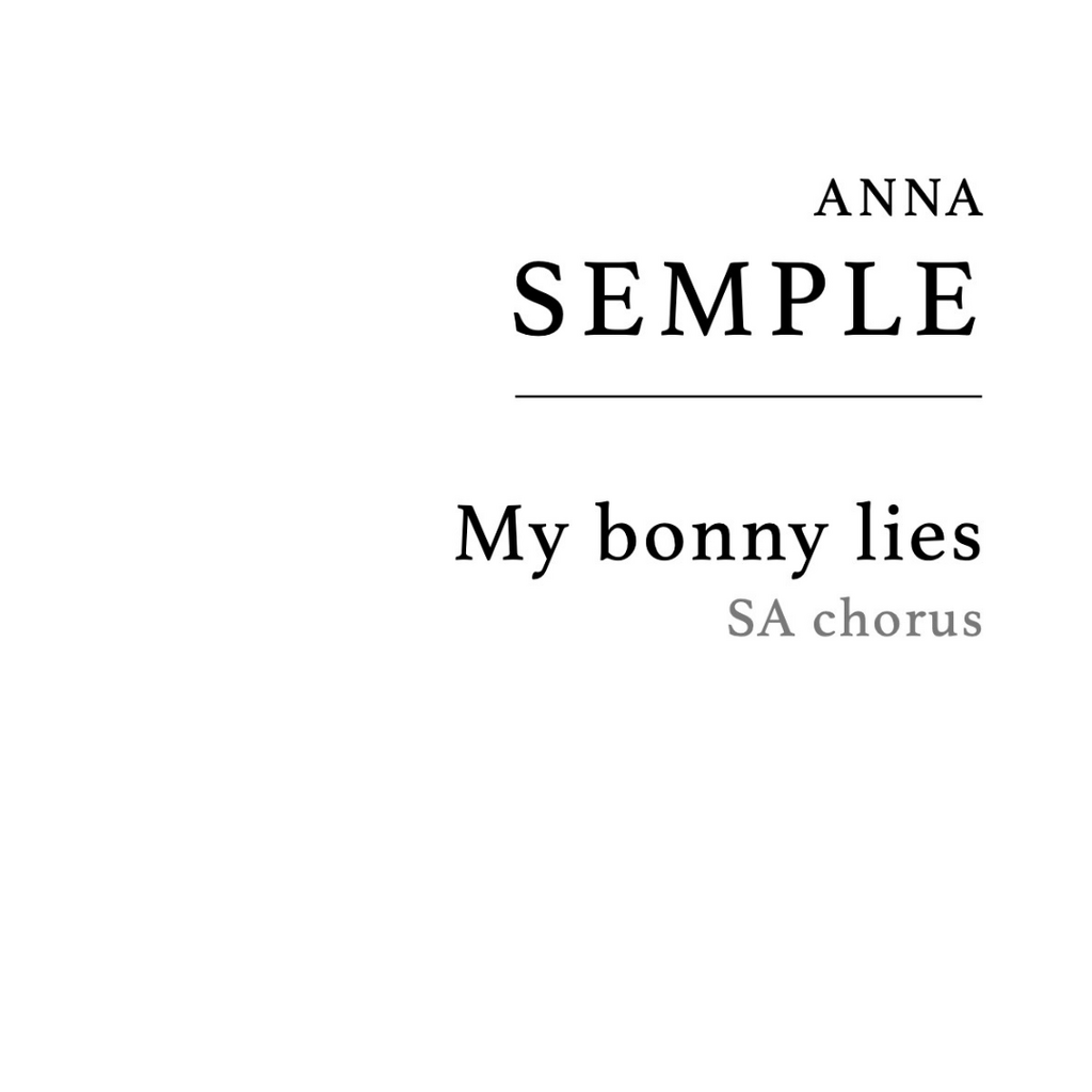 Semple: My bonny lies