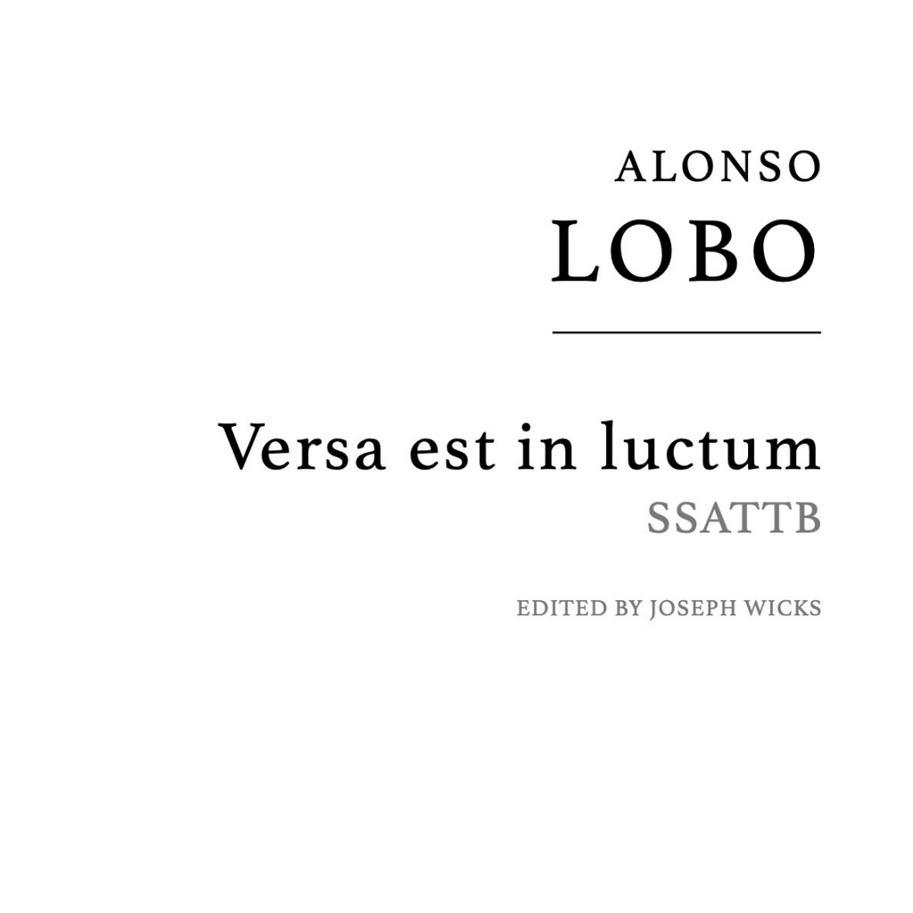 Lobo: Versa est in luctum